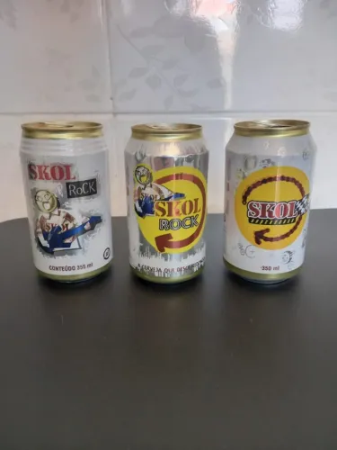 Latas colecionáveis da Skol Rock (fim dos anos 90)