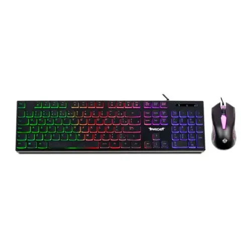 Kit Teclado e Mouse Gamer TGT Leopard 2 Novo | Rainbow ABNT2