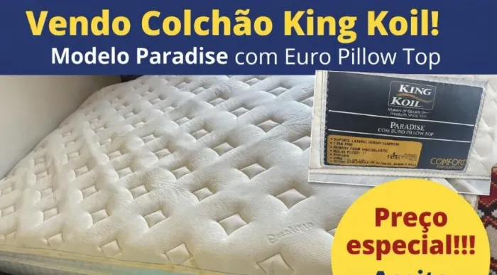 colchão queen kin koil