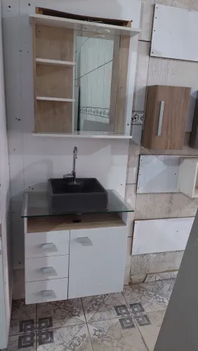 Gabinete para banheiro completo 