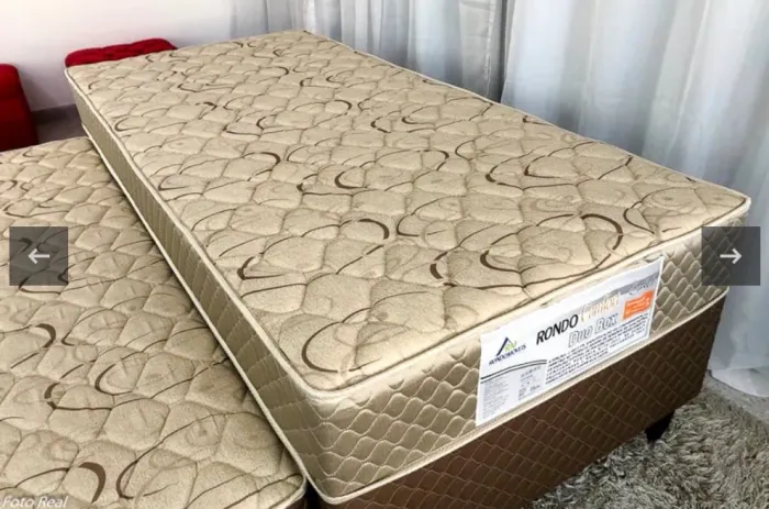 Cama Solteiro Dupla Confort Box
