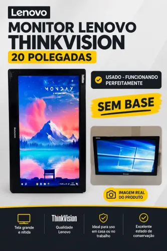 Vendo monitor de 20 polegadas retangular 