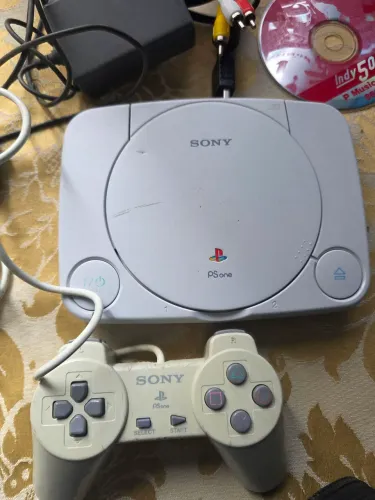 PlayStation1 desbloqueado 1 controle original 1 jogo todos os cabos fonte original