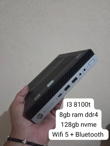 Mini PC HP Elitedesk i3 8100t 8gb ram 128gb Nvme