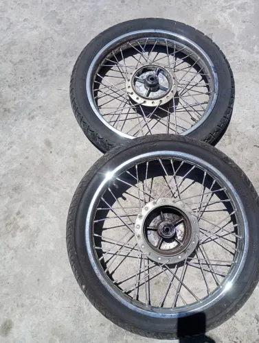 Pneu aro inox completo