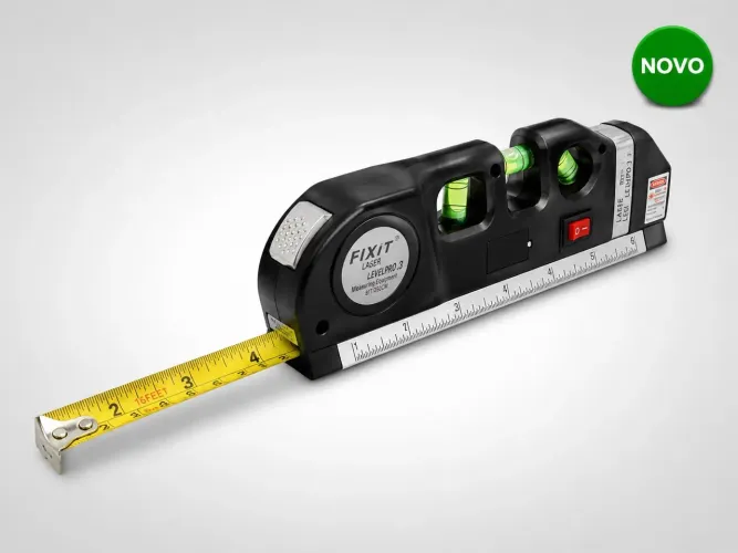 Nível Laser 3 em 1 com Trena e Régua