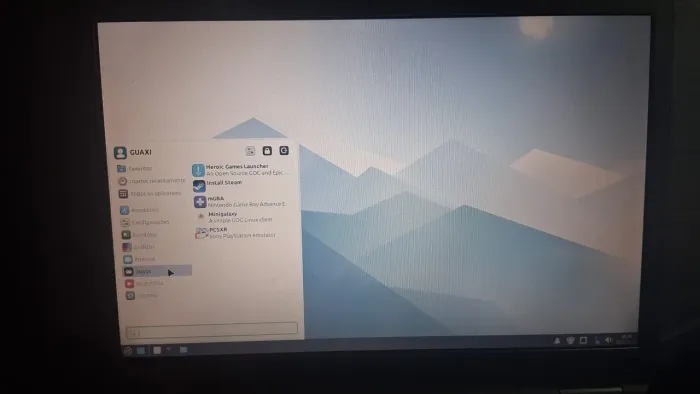 Monitor + notebook