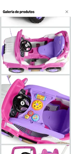 Carro calesita diipi rosa