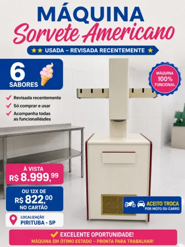 Máquina sorvete americano