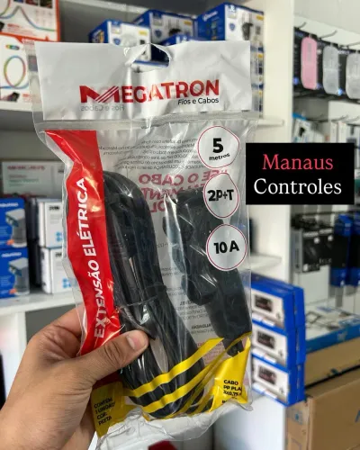 Extensão Elétrica 5M de comprimento 10A Bi-Volt 