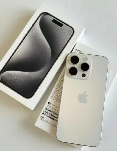 Iphone 15 pro 128gb branco 06 meses de garantia 