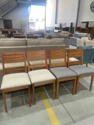 Cadeiras Elegância Avulsa acento em Linho