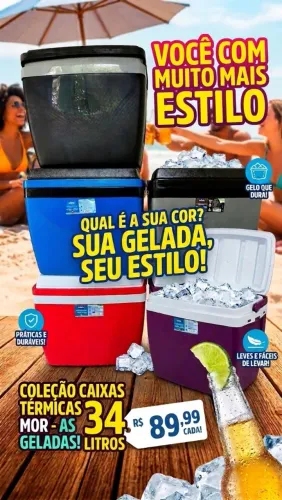 Caixa térmica 34 litros