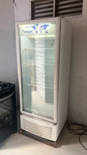 Expositor Vertical Fricon 402L Porta Vidro Duplo Branco