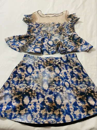 Conjunto de saia lança perfume TAM G