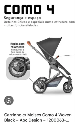Rodas traseira e dianteira do carrinho abc design como 4