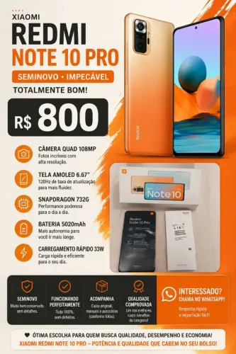 Celular Note 10 PRO - Redmi