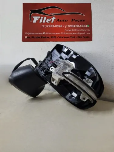 Retrovisor esquerdo Honda Fit 2015 a 2019 (sem capa)