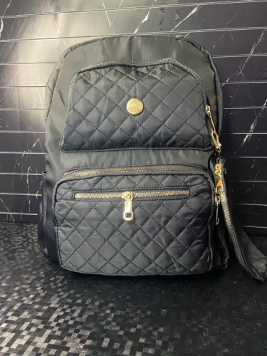 Mochila Feminina Tempo & Lin Preta Matelassê