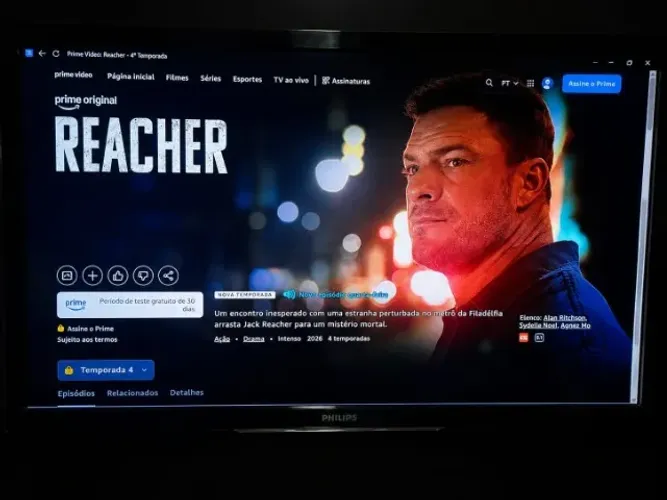 TV Philips LED 32" Full HD + Controle Remoto | 32PFL4017G/78