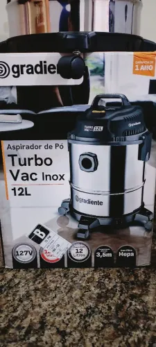 Aspirador de pó e água 12L inox