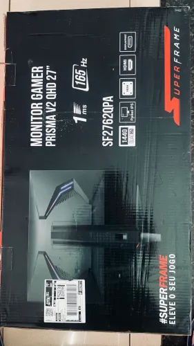 Monitor Gamer SuperFrame Prisma V2 27" QHD IPS 165Hz 1ms