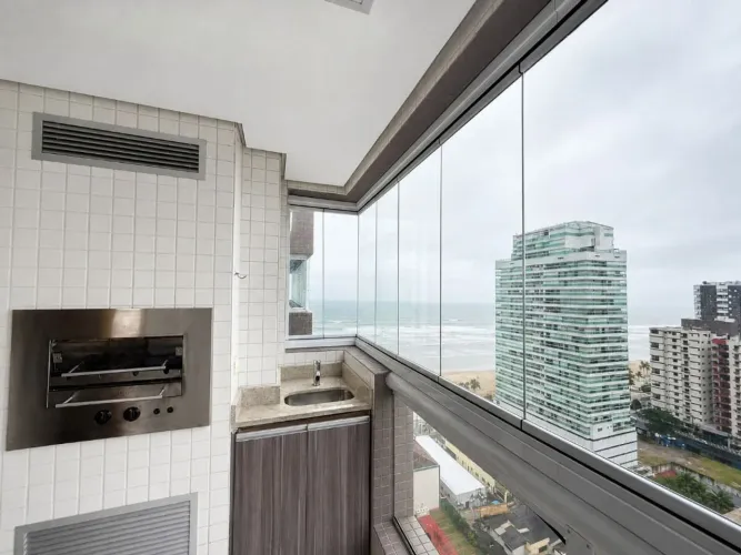 Apartamento com 3 dormitórios à venda, 109 m² por R$ 1.400.000,00 - Canto do Forte - Praia