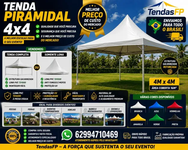 Tendas 4x4 Piramidal