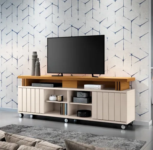 BANCADA PARA TVS COM RODINHAS 