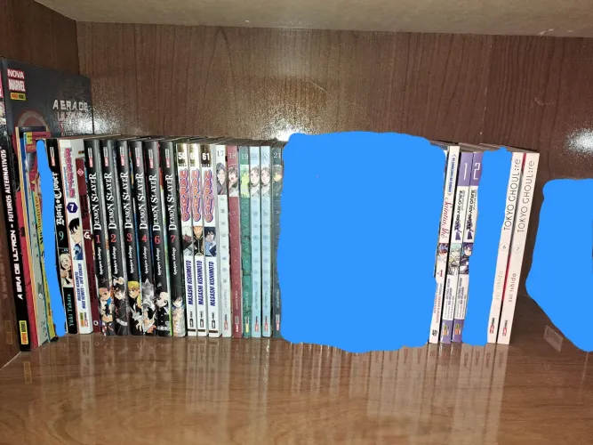 Coleção de Mangás (Demon Slayer, Naruto, Noragami, Tokyo Ghoul)