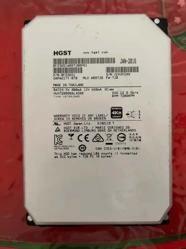 HD HGST Ultrastar 8TB SAS 12Gb/s Servidor Enterprise