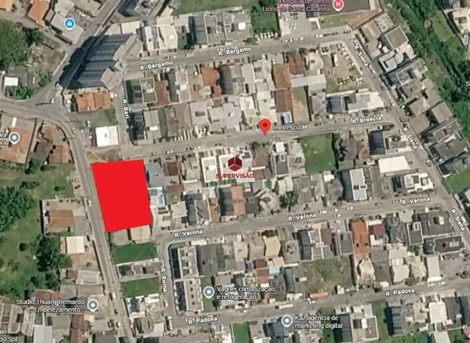 Terreno de 1.440 m² no bairro Pagani em Palhoça/SC.