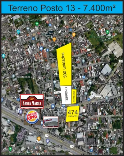 Terreno Comercial/Residencial  7.000m²  Posto 13 | Nova Iguaçu