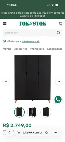 Guarda roupa tok Stok