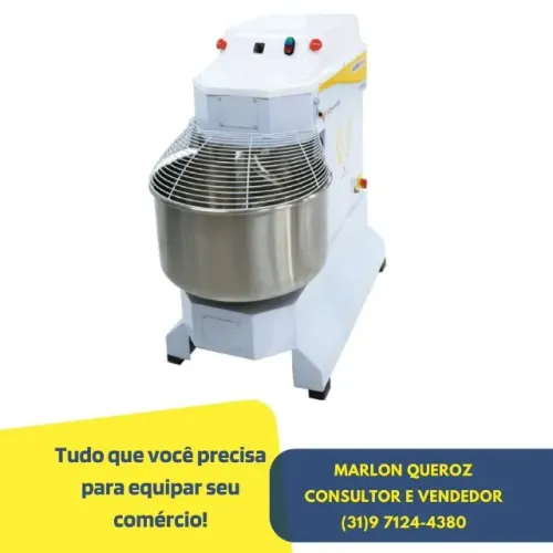 Amassadeira Espiral 25 Kg Monofásica Venâncio Nova