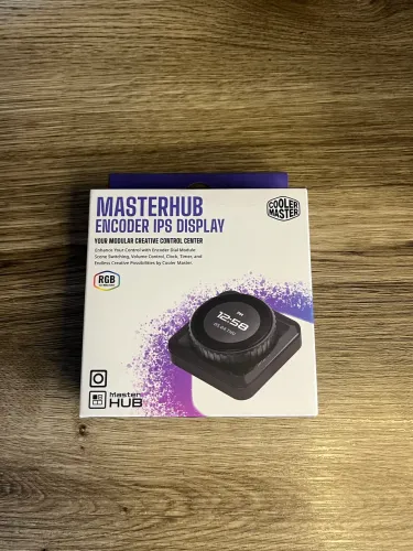 Módulo Controle Cooler Masterhub Encoder Ips Display Preto