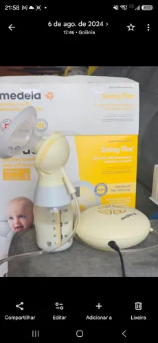 Bomba de Tirar Leite Medela Swing Flex Elétrica