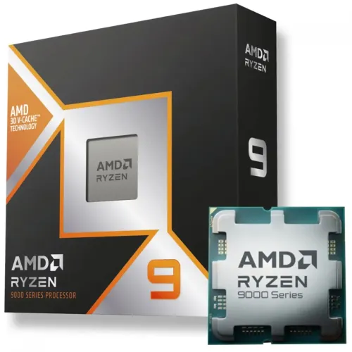 Processador AMD Rvzen 9 9950X3D. 4.3GHz (5.7GHz Turbo). 16-Cores 32-Threads AM5