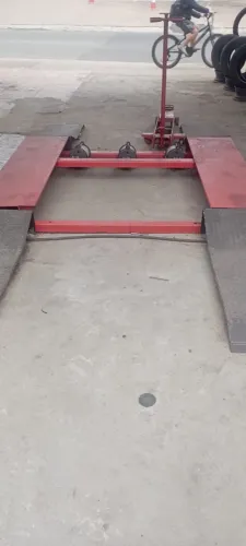 Rampa Pneumática Pit Stop Vermelha
