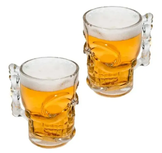 Caneca de chopp caveira 500ml