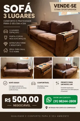 Sofá 3 lugares