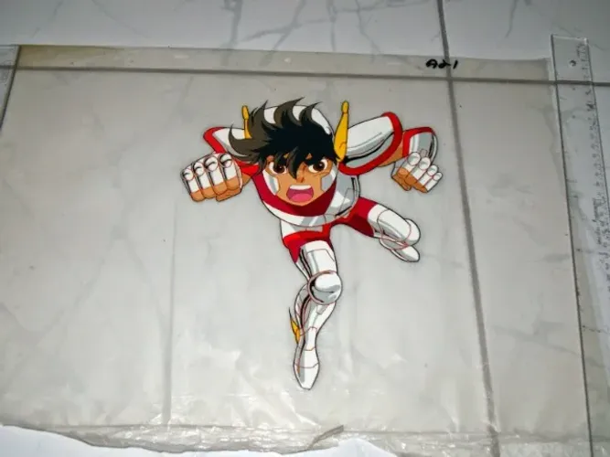 Acetato Original da Série Cavaleiros Do Zodíaco (1987) - Seiya