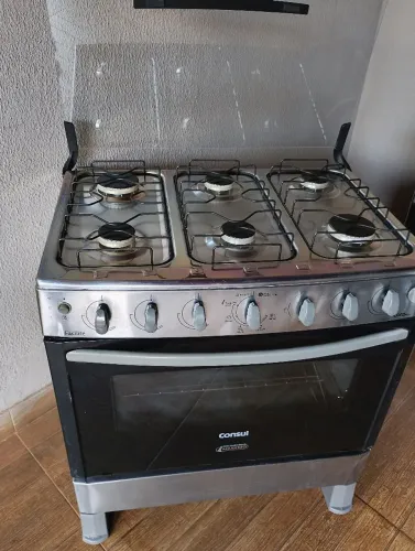 Fogão inox conservado 6 bocas