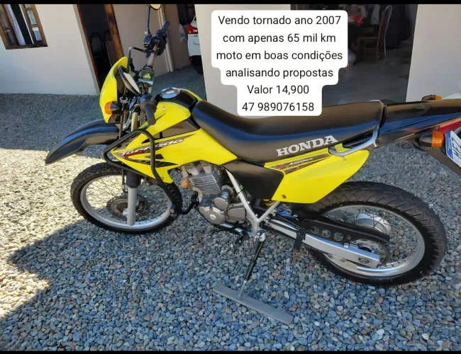 Tornado 2007 amarela apenas 65 mil km