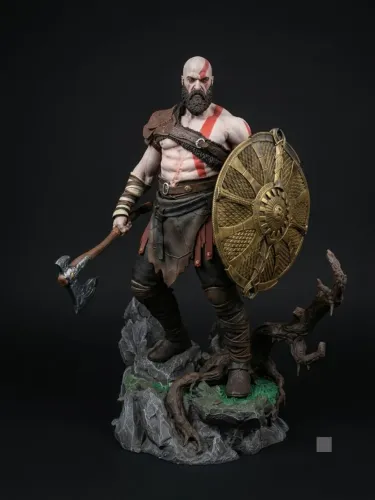 Estátua Kratos God Of War 1/6 Resina Premium - 43cm Pronta Entrega.