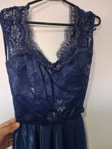 Vestido azul social 
