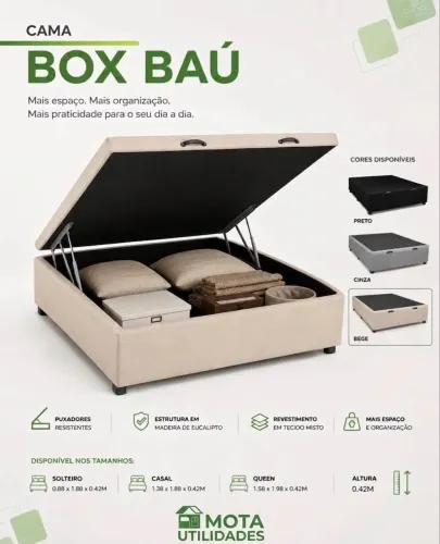 Base baú casal