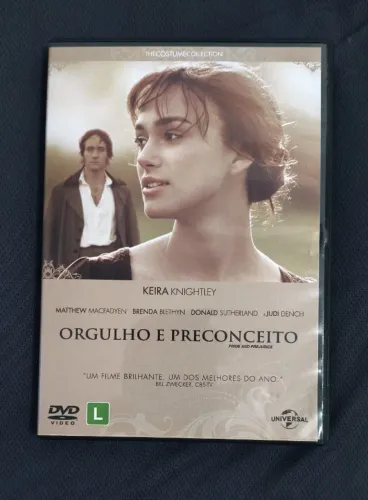 DVD Filme Orgulho & Preconceito - Romance Clássico Jane Austen (Original)