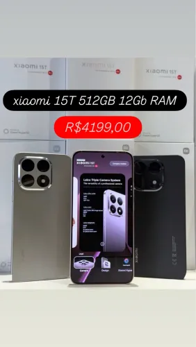 Mi Xiaomi 15T 5G 512GB 12GB RAM Preto Prata 