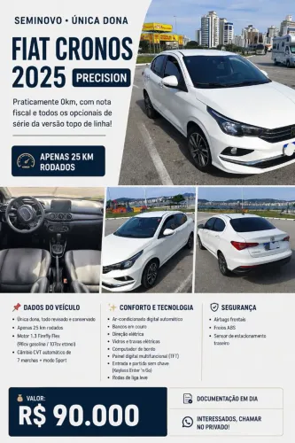 Fiat Cronos Precision 1.3 16V Flex Aut. 2025